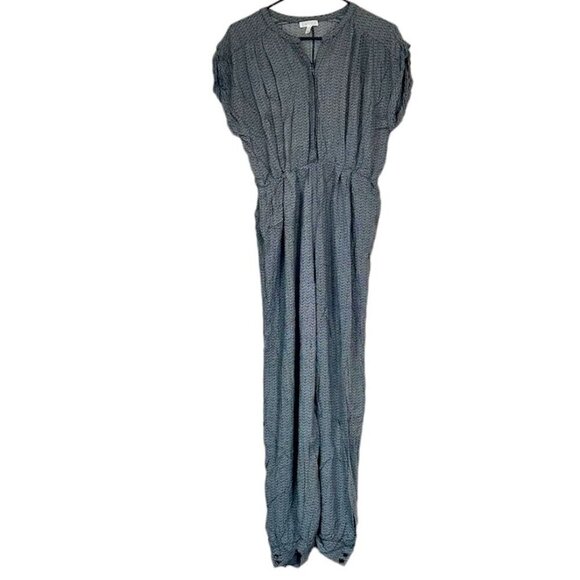 Leith Black and White Chevron Jumpsuit - Size: Small - Picture 1 of 8